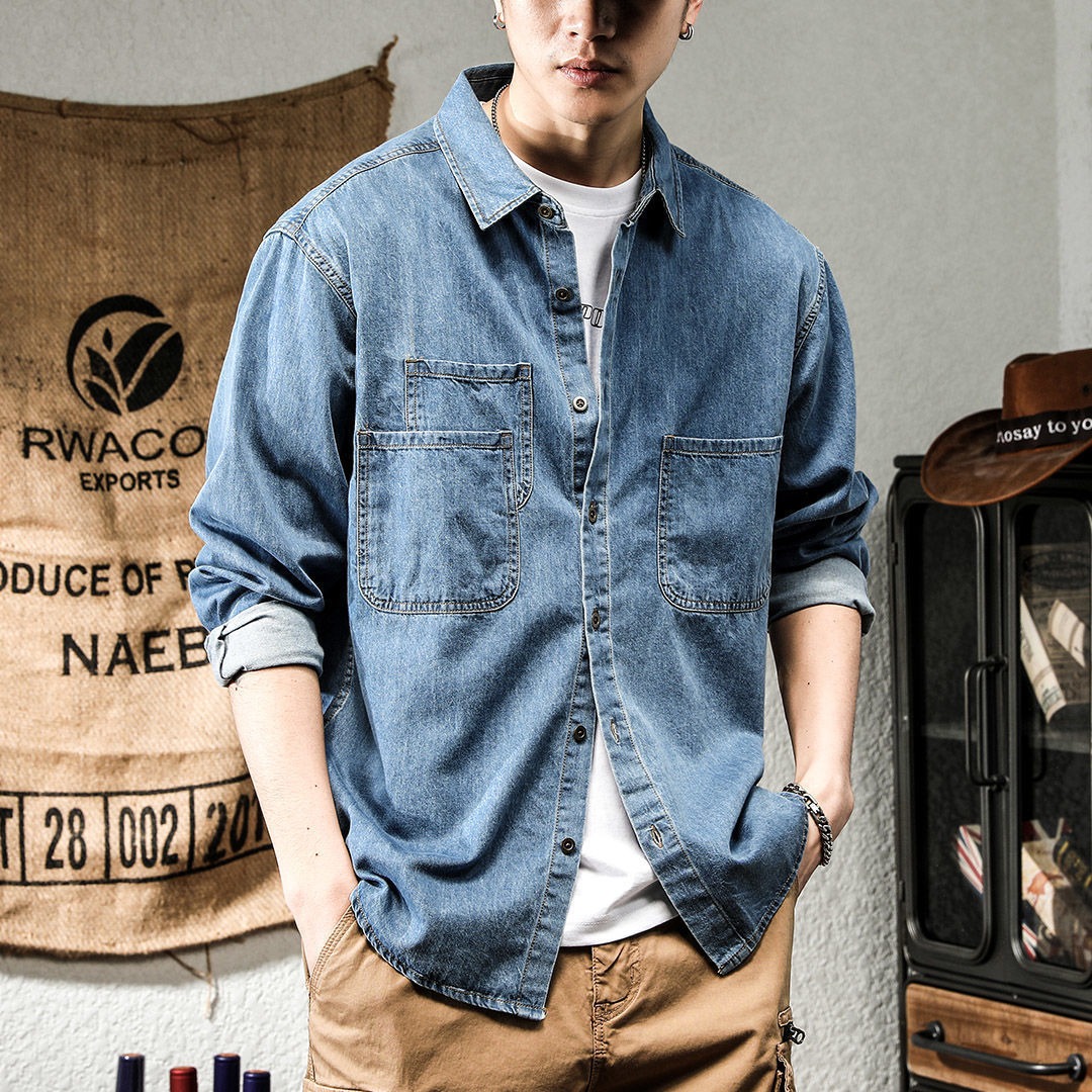 Winter Clothing Pk - Lente Ruffian Knap Denim Tooling Shirt