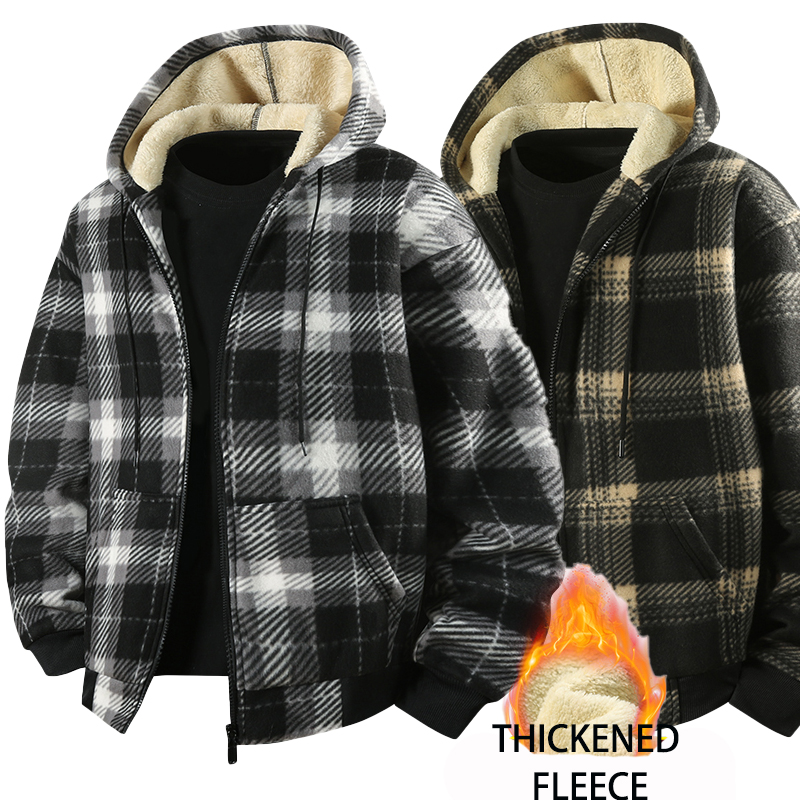 Winter Clothing Pk - Nieuw modieus fleece gevoerd heren casual