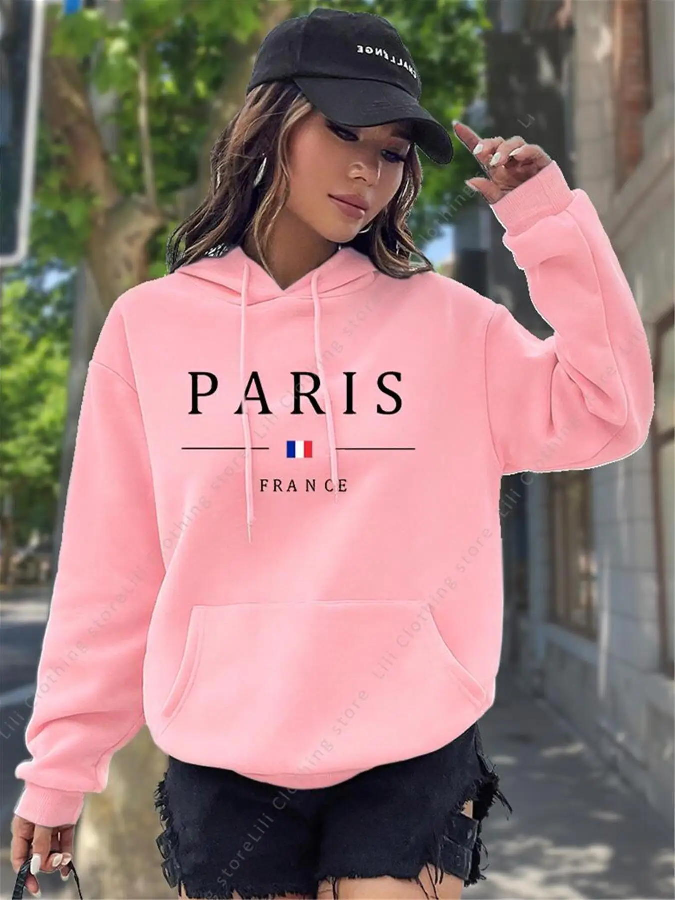 PARIS Grafische Letter Hoodies - Winter Clothing Drawing recensie en prijs
