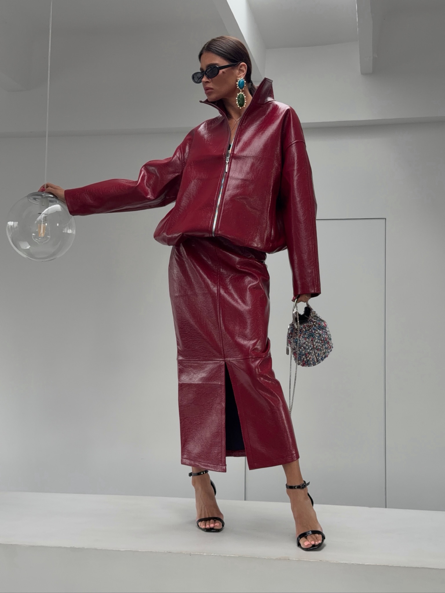 Dames glanzend PU-leer 2-delig - Winter Clothing Pk recensie en prijs