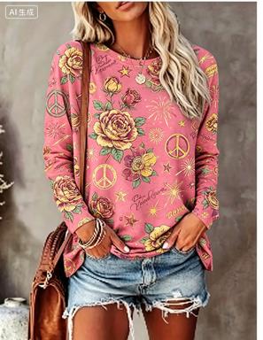 Dames T-shirt met lange mouwen - Winter Clothing For Women recensie en prijs